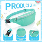 Hsei 2 Pcs Mesh Shell Bags for Beach Shelling Seashell Collecting Fanny Pack - Image 2
