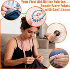 42 Pcs Sewing Tool Set, Big Eye Steel Sewing Needle Kit, Includes Needles - Image 6