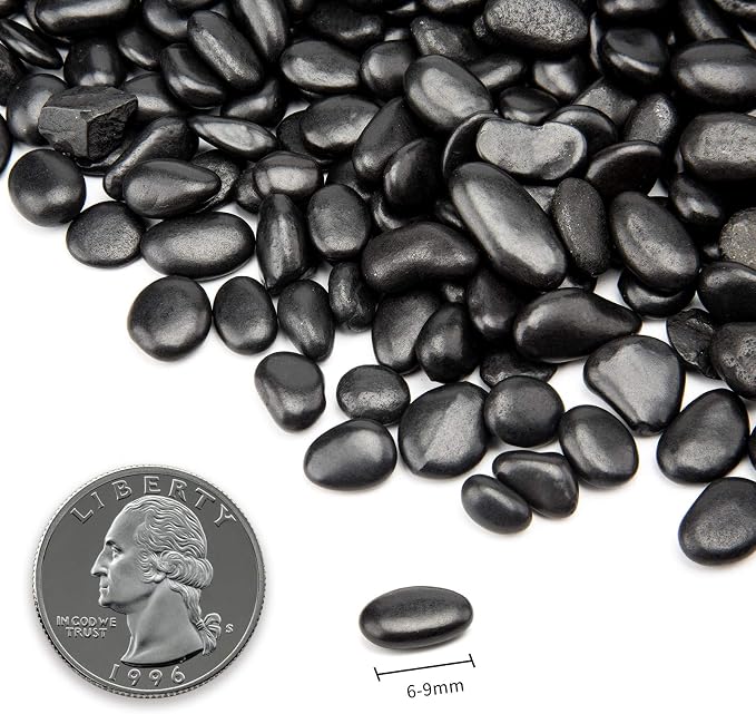 10lb Black Small Decorative Pebbles - Image 2