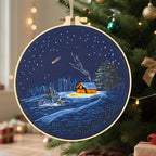 Christmas Embroidery Kits for Beginners Adults, Winter Hand Embroidery Starter - Image 4