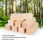 8 Pack Basswood Carving Blocks 6 X 1.5 X 1.5 Inch, Large Whittling Wood Carving - Image 3