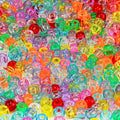 Transparent Pony Beads 1000+pcs Mix Color Plastic Bead, Crystal Beads Bulk by Sistenia