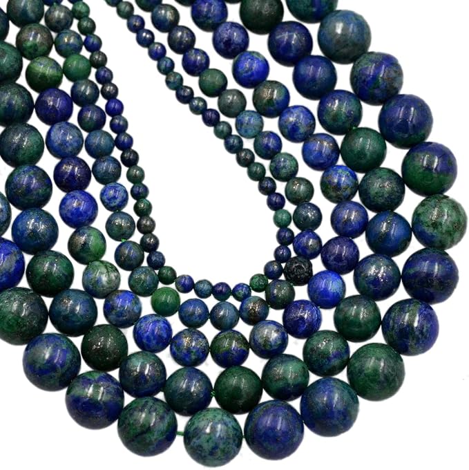 AD Beads Natural Gemstone Round Loose Beads 15" by ADBeads