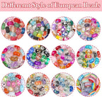 Cludoo Large Hole Glass Beads for Jewelry Making - Image 2