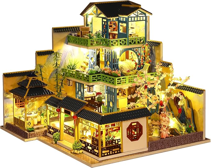 Spilay DIY Miniature House Kit for Adults, Miniature Dollhouse Building Kit | by SpilayDIYDollhouseMiniature