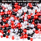 3900+ Pcs Rhinestones and Pearls Kit, 2-10mm Flatback Gems - Image 2