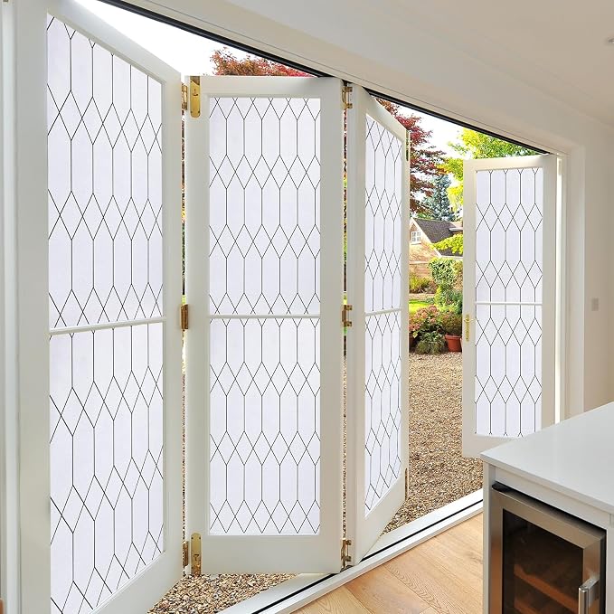 Windimiley Window Privacy Film Stained Glass Static Clings, Bathroom Frosted - Image 9