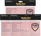 450 Count Pink Card Sleeves, Premium Matte Card Protectors by RyshePro