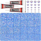 32000Pcs Light Blue Rhinestones by Worthofbest