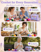 Aeelike Crochet Kit for Beginners Adults, Complete & Colorful Yarn Kit - Image 6