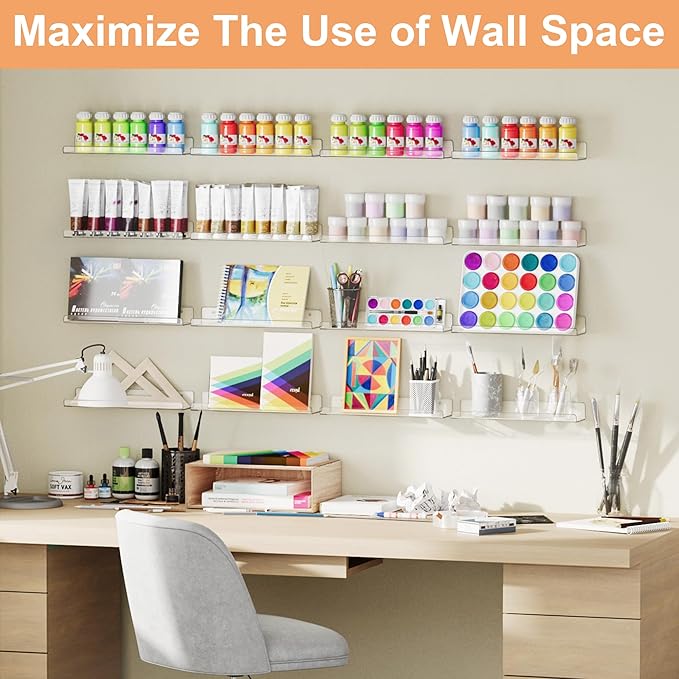 upsimples 14 Pcs 15" Acrylic Shelves - Image 4