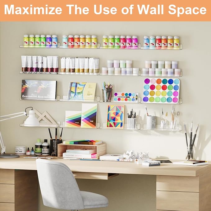 upsimples 16 Pcs 15" Acrylic Shelves - Image 4