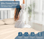 Royale Linens 100% Organic Cotton Fitted Sheet - Image 7