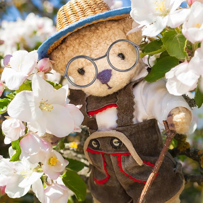 20 Pcs Doll Glasses, Mini Glasses Doll Dress Up Accessories, Mini Metal Wire - Image 7