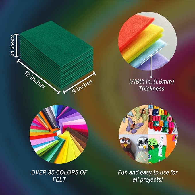 FabricLA Acrylic Felt Sheets for Crafts - Image 3