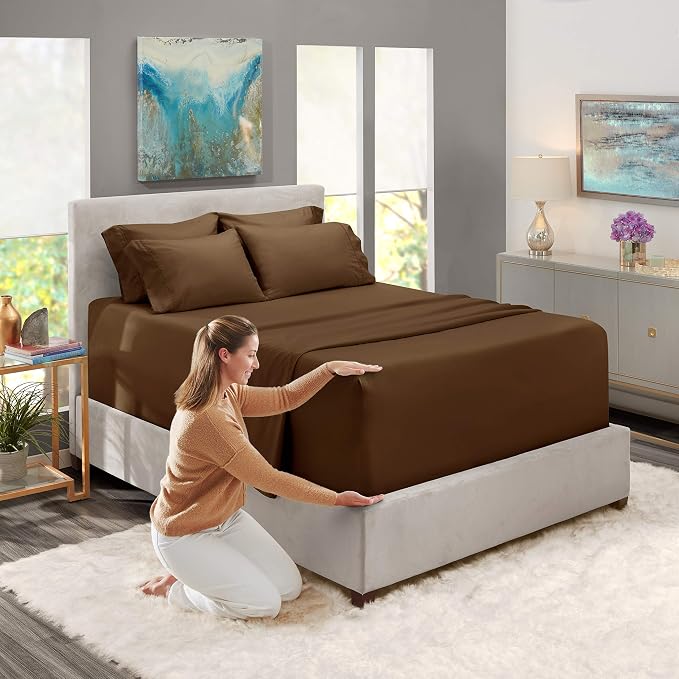 Hearth & Harbor Extra Deep Pocket Queen Sheets Sets - Image 3
