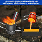 Coitak 9 Pieces Graphite Torch Melting Casting Kit, Graphite Ingot Mould | 2 - Image 6