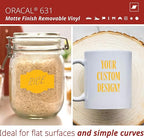 ORACAL 631 Matte Signal Yellow Vinyl Durable Roll Easy to Weed Permanent - Image 2