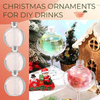 Jinei 30 Pcs 6 oz 200ml Ball Shape Plastic Sand Art Bottles Spherical Clear - Image 5