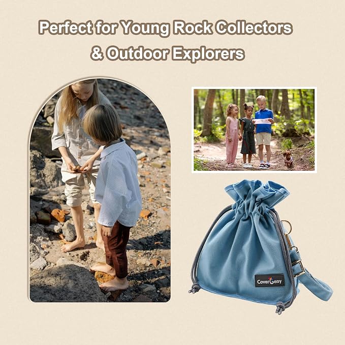 Nature Collection Bag for Rock, Pine Cones, Beach Glass, Teens & Women Canvas - Image 7