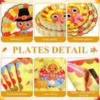Pickmesh 400 Pcs Turkey Thanksgiving Party Supplies Include Disposable Paper - Image 2
