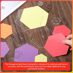 6 PCS Hexagon Templates Quilting Acrylic Templates Set, Diameter Hexagon Ruler - Image 4