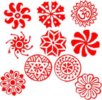 Royal Kraft Round Wooden Printing Stamps - Image 2