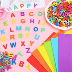 1440 Pcs Foam Letter Stickers, 10 Colors 1 Inch 3D Self-Adhesive EVA ABC - Image 2