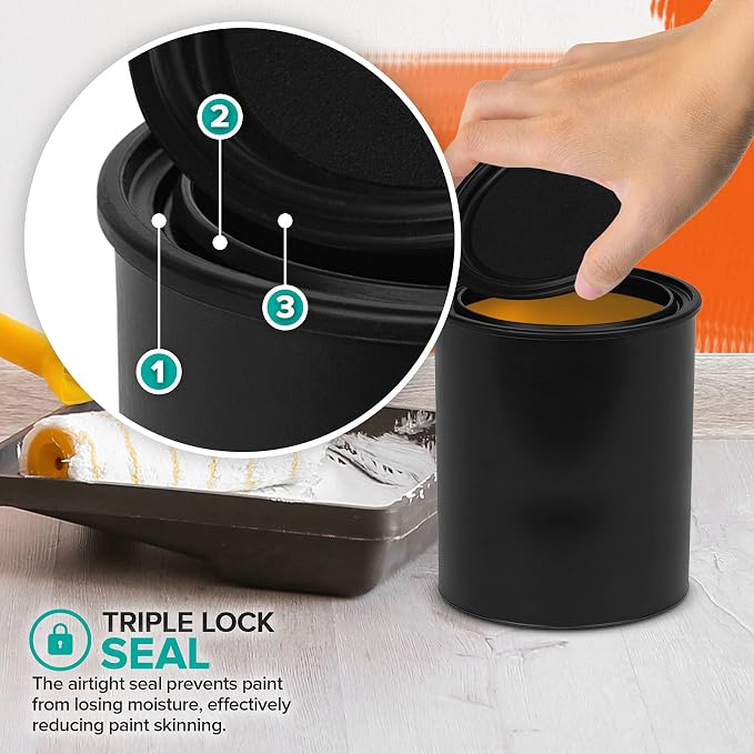 1-Quart Plastic Paint Bucket - Image 3