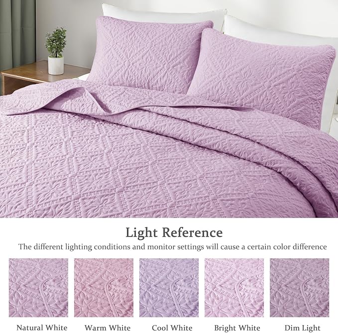 Exclusivo Mezcla Queen Quilt Bedding Set, Lightweight Soft Bedspreads Coverlets - Image 3