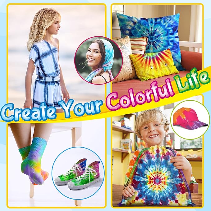 Tie Dye Kit for Kids Adults, 20 Colours | Arts and Crafts Toy, For Girls & Boys - Image 5