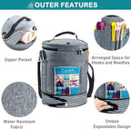 MYBAGZING Expandable Yarn Storage Organizer, Crochet Bag & Yarn Tote - Image 2