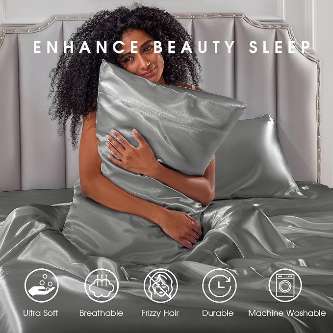FreshCulture Satin Sheets California King - Image 7