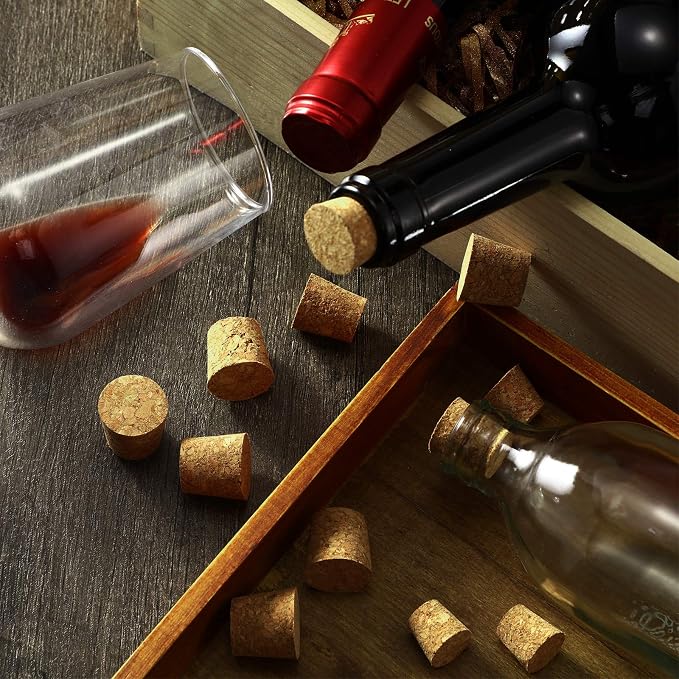 Jetec 120 Pcs Tapered Cork Stoppers, Wood | Variety Pack Corks, Wine Beer Glass - Image 4