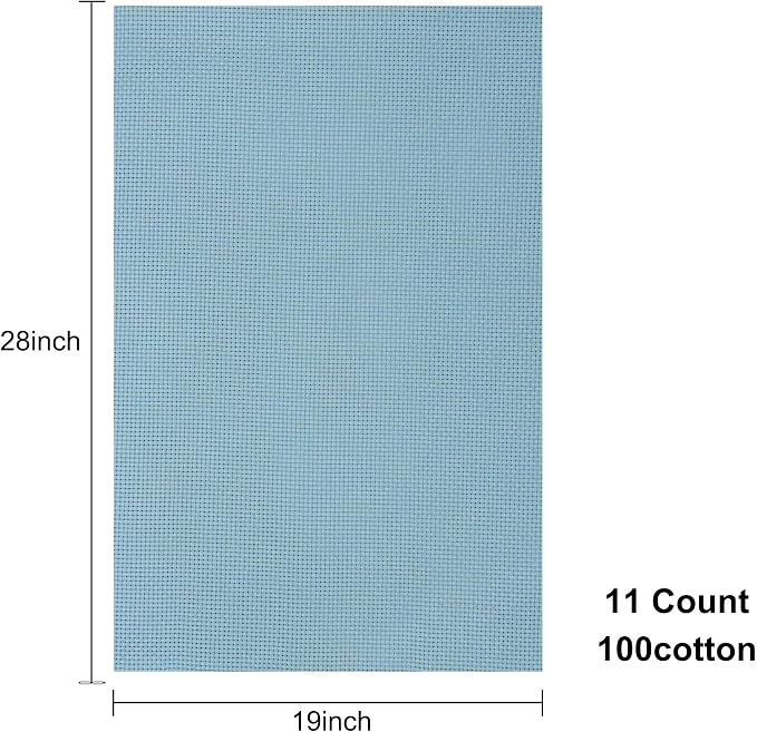 Aida Cloth 11 Count Cross Stitch Fabric, 19×28inch | Enables Easy Needle - Image 2