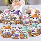 8 Pack Diamond Art Coasters, Halloween Ghost Diamond Painting Coasters Kits | - Image 4