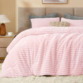 BEDELITE Fleece Queen Comforter Set -Super Soft & Warm Fluffy Cherry Blossom by BEDELITE