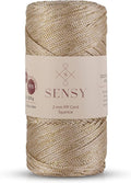 Sensy Premium 2mm 251 Yards Sparkle Polyester Rope 90% Polypropylene 10% by SSENSY