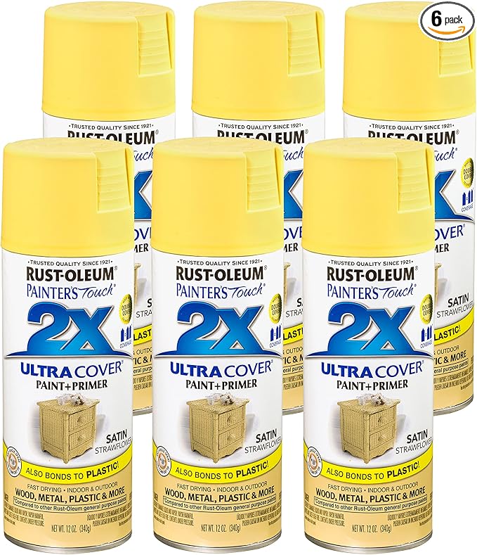 Rust-Oleum Painter's Touch 2X Ultra Cover Spray Paint, Satin Strawflower | by Rust-Oleum
