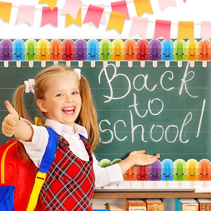 FYSUIMU 65.6 Ft Summer Bulletin Board Borders Ice Cream Border Classroom - Image 4