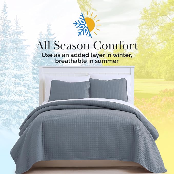 Southshore Fine Living, Inc. Oversized King Quilt Set, Microfiber Coverlet Set - Image 9