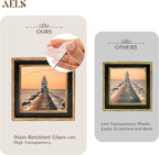 AELS 4x4 Inch Vintage Picture Frame, Photo Display, Tabletop Wall Hanging - Image 3
