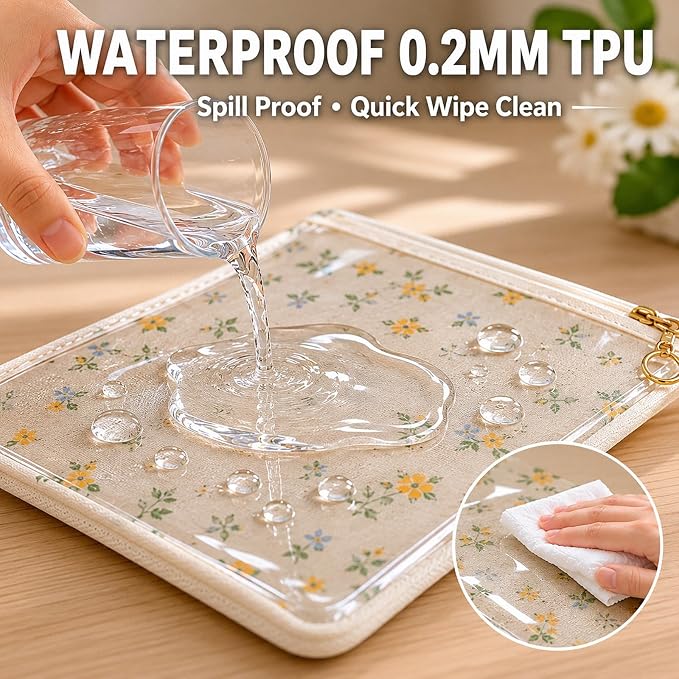 SHISU Clear TPU Vinyl Fabric 8 Mil, Large Waterproof Sheet | Wide transparent - Image 4