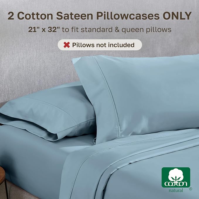 California Design Den Standard Queen Size Pillowcase Set - Image 3