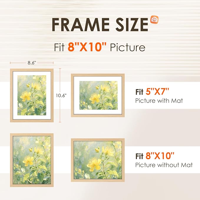 FIXSMITH 8x10 Picture Frame Bulk-6 Pack, Photo Frame - Image 2