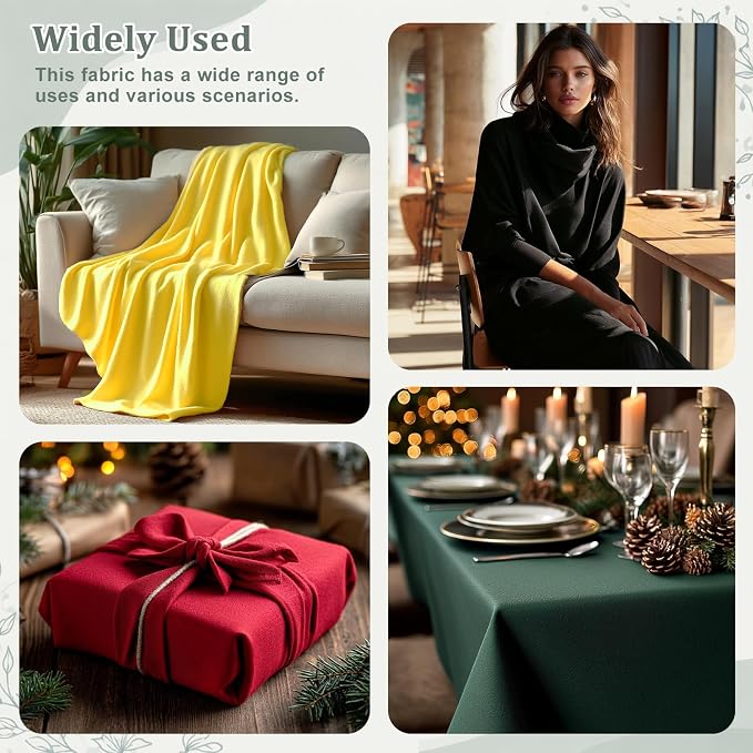 59”W Cotton Flannel Fabric, Super Soft 150GSM, Medium Weight Solid Arts & - Image 6