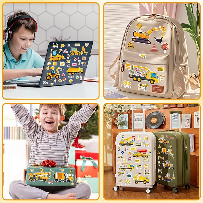 42 Sheets Create Construction Vehicles of Dreams Stickers, Make Your Own Sticker - Image 5