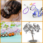 Funrous 5 Rolls 5 Size Jewelry Wire 18, 26 Gauge Copper Wire Kit Jewelry - Image 7