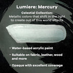 Jacquard Lumiere 2.25oz Fabric Paint Mercury - Image 2