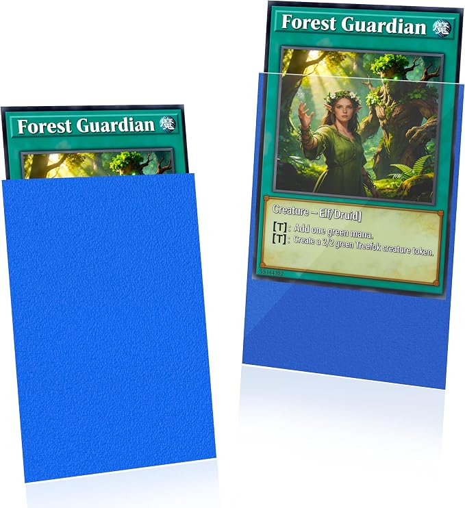 Blue MTG Card Sleeves 200 Pack Matte Trading Card Sleeves Sturdy Card Protector by Unknown